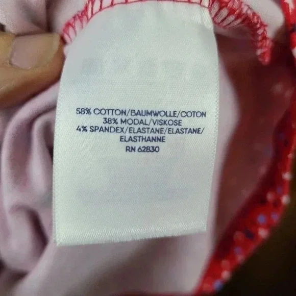 NWOT Lands' End surplice red stars sleeveless dress - Picture 7 of 8